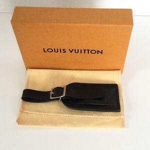 Louis Vuitton Small Black Luggage Tag